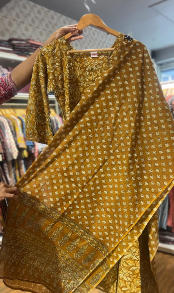 Women's Aline Cotton Kurti Pant Dupatta Set - Image 3