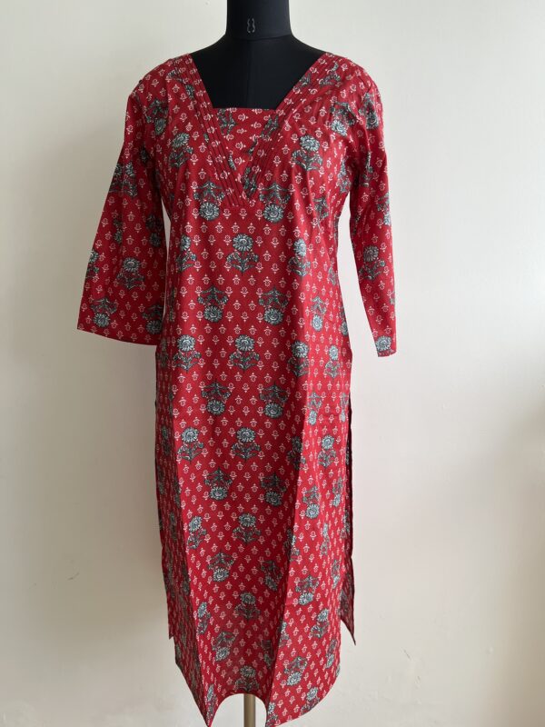 Women's Cotton Straight Kurti - Image 2