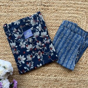 Women's Straight Cotton Kurti & Pant set