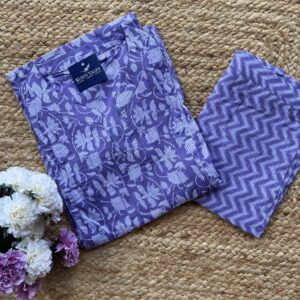 Women's Straight Cotton Kurti & Pant set