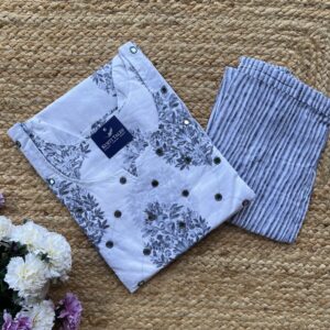 Women's Straight Cotton Kurti & Pant set
