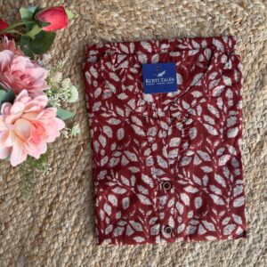 Women's Cotton Straight Kurti without Lining