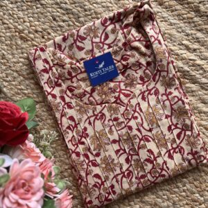 Women's Cotton Straight Kurti without lining