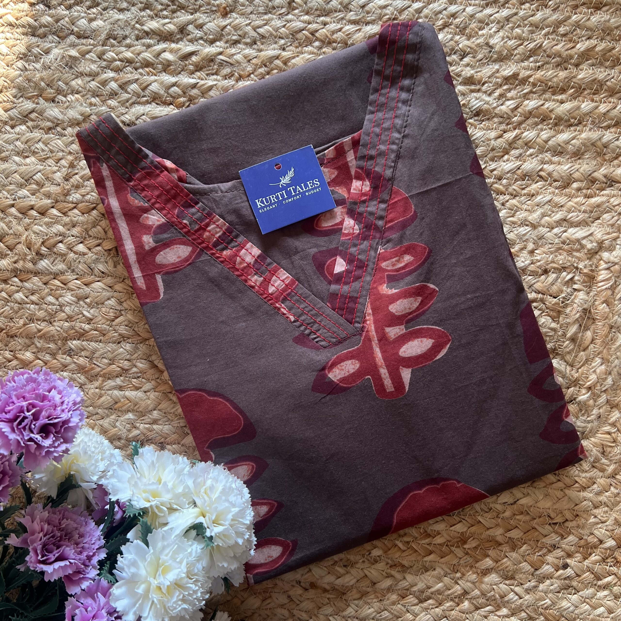 Women's Cotton Straight Kurti without lining