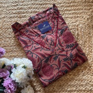 Women's Cotton Straight Kurti without lining