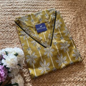 Women's Cotton Straight Kurti without lining