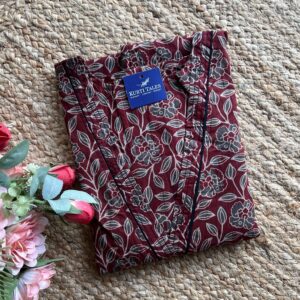 Women's Cotton Aline Pleated Kurti